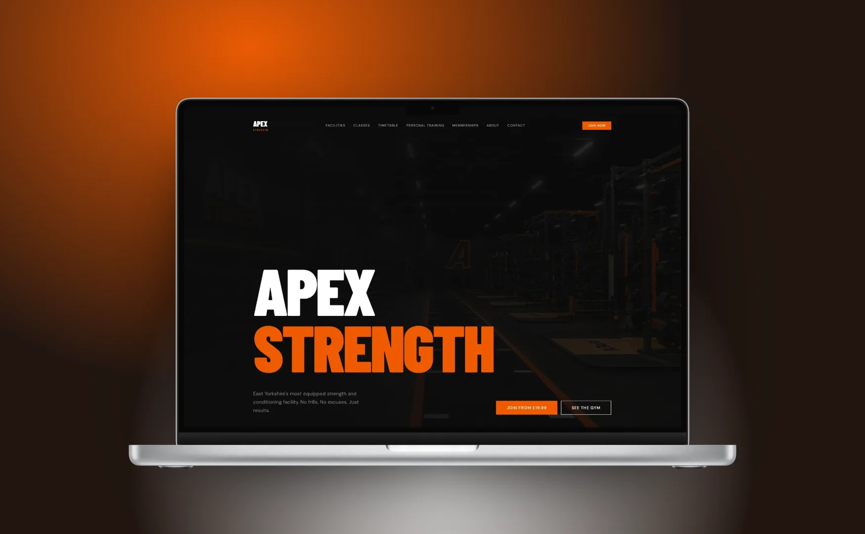 Apex Strength gym website design by Swift7